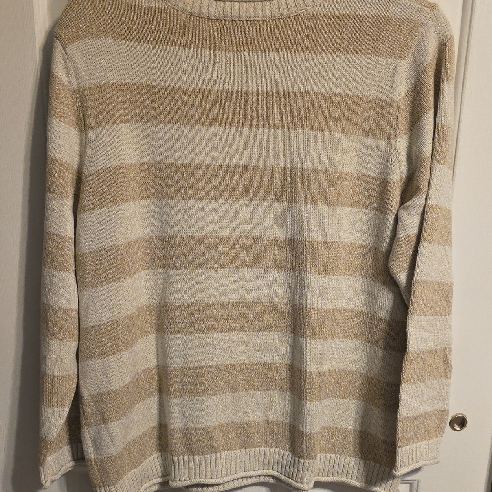 CJ Banks Cream Knit Sweater - Picture 7 of 7